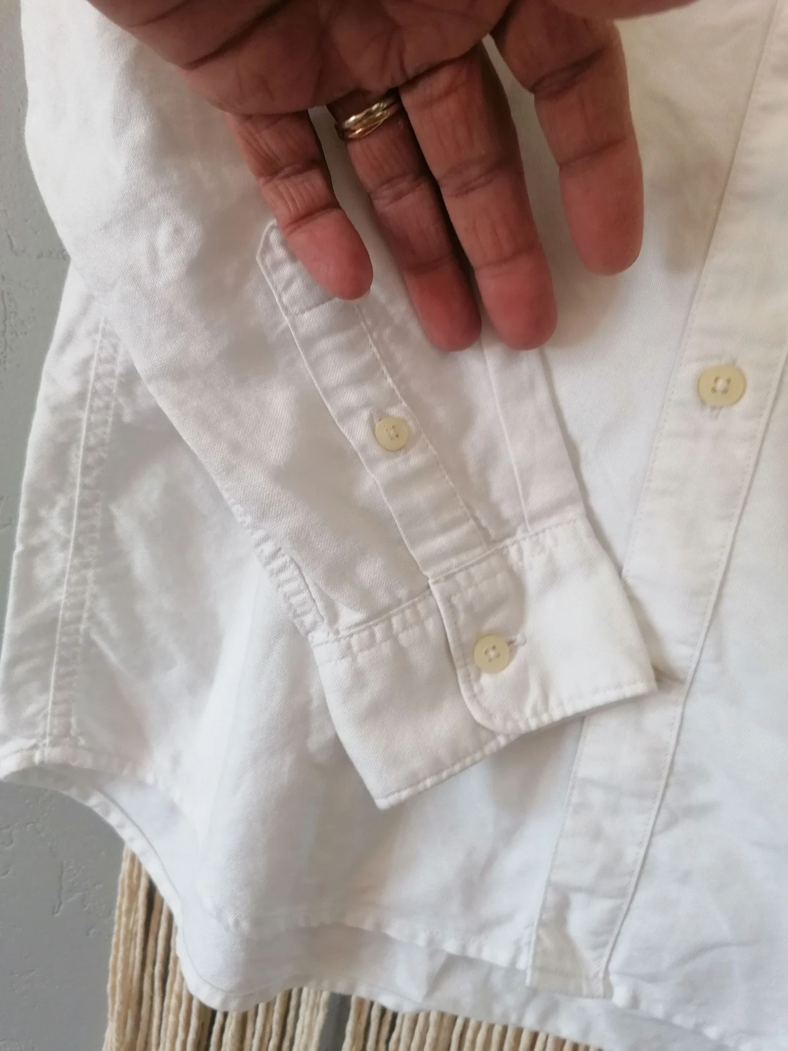 Camisa de manga longa para menino, branca, Zara, 9 anos – photo 3